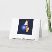 carte d'anniversaire drôle d'affaires de singe (Dos)