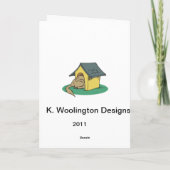 Carte d'anniversaire drôle de 2 chiens (Dos)