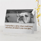 Carte d'anniversaire drôle de 50 ans - Blague de c (Fleur jaune)