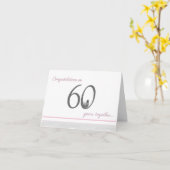 Carte d'anniversaire drôle de 60 ans de mariage di (Fleur jaune)