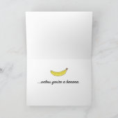 Carte d'anniversaire drôle de banane - plus le (Intérieur)