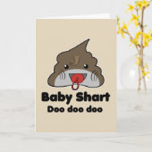 Carte d'anniversaire drôle de bébé requin parodie (Fleur jaune)
