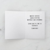 Carte d'anniversaire drôle de Bigfoot Alien Crypti (Intérieur)