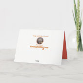 Carte d'anniversaire drôle de chat (Dos)