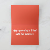 Carte d'anniversaire drôle de chat (Intérieur)