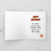 Carte d'anniversaire drôle de chat (Intérieur)