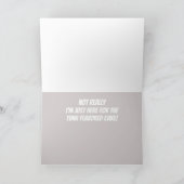 Carte d'anniversaire drôle de chat (Intérieur)