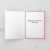 Carte d'anniversaire drôle de chat vache (Intérieur)