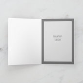 Carte d'anniversaire drôle de chaton gris de la pa (Intérieur)