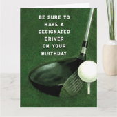 Carte d'anniversaire drôle de golf (Devant)