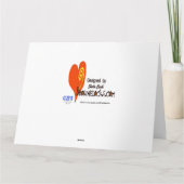 Carte d'anniversaire drôle de grande morue (Dos)