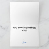 Carte d'anniversaire drôle de grande morue (Intérieur)