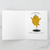 Carte d'anniversaire drôle de Groundhog Day (Intérieur)