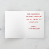 Carte d'anniversaire drôle de Haggis (Intérieur)