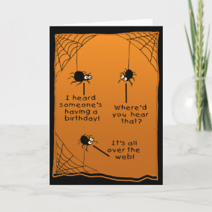 Carte d'anniversaire drôle de Halloween