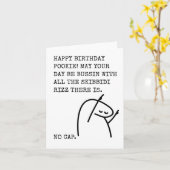 Carte d'anniversaire drôle de la Génération Z avec (Fleur jaune)