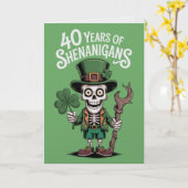 Carte d'anniversaire drôle de la Saint-Patrick pou (Fleur jaune)