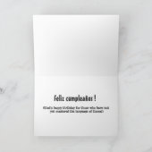 Carte d'anniversaire drôle de lama, je parle le (Intérieur)