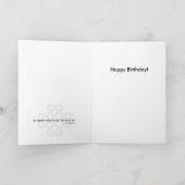 Carte d'anniversaire drôle de lapin. Soyez (Intérieur)