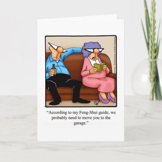 Carte d'anniversaire drôle de mariage (Devant)