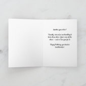 Carte d'anniversaire drôle de mode vintage (Intérieur)