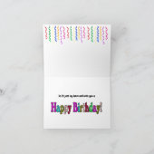 Carte d'anniversaire drôle de paresseux endormi (Intérieur)