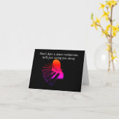 Carte d'anniversaire drôle de piano (Fleur jaune)