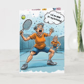 Carte d'anniversaire drôle de pickleball (Devant)