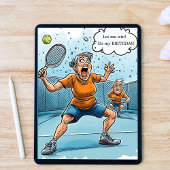 Carte d'anniversaire drôle de pickleball