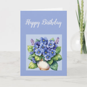Carte d'anniversaire drôle de plante d'intérieur