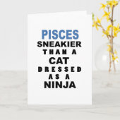 Carte d'anniversaire drôle de Poissons (Fleur jaune)