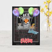 Carte d'anniversaire drôle de récidiviste (Fleur jaune)