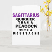 Carte d'anniversaire drôle de Sagittaire (Fleur jaune)
