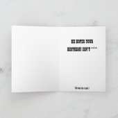 Carte d'anniversaire drôle de Shakespeare (Intérieur)