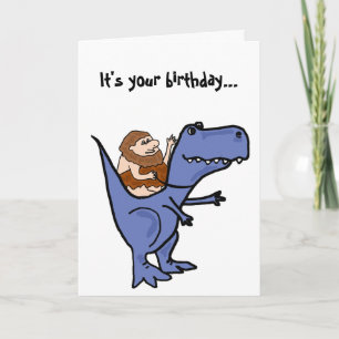 Carte d'anniversaire drôle de T-Rex de BR