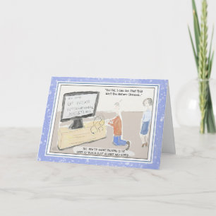 Carte d'anniversaire drôle de technologie : "Prise