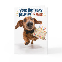 Carte d'anniversaire drôle de teckel | Humour de c