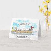 Carte d'anniversaire drôle de Viking (Fleur jaune)
