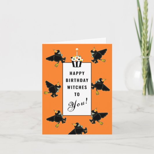 Carte d'anniversaire drôle d'Halloween (Devant)