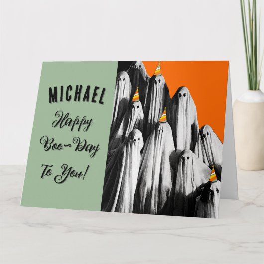 Carte d'anniversaire drôle d'Halloween (Devant)