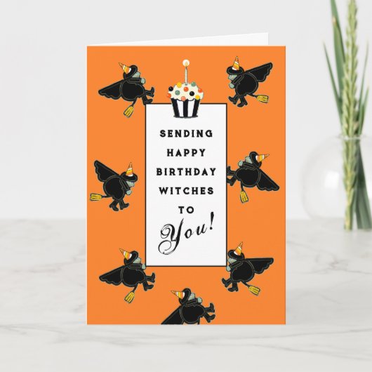 Carte d'anniversaire drôle d'Halloween (Devant)