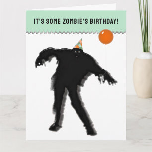 Carte d'anniversaire drôle d'Halloween d'octobre