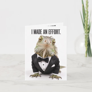 Carte d'anniversaire drôle d'iguane | Humour Fishe