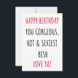 Carte d'anniversaire drôle et joyeuse pour elle<br><div class="desc">Si vous cherchez des idées de cadeaux d'anniversaire drôles et mignons pour elle, cette carte d'anniversaire avec citations, messages et vœux vous intéressera sûrement. Cette carte d'anniversaire peut être un cadeau parfait pour épouse, pour conjoint, pour elle, pour filles, pour femmes, pour fiancée, pour petite amie, pour meilleure amie, pour...</div>