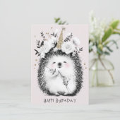 Carte d'anniversaire drôle et mignonne (Debout devant)