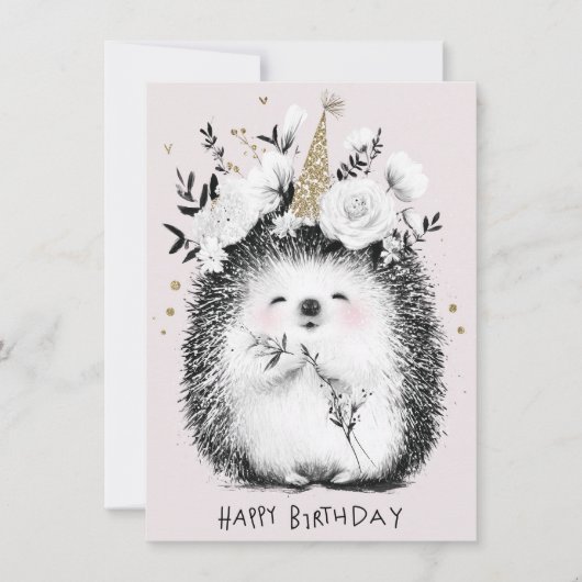 Carte d'anniversaire drôle et mignonne (Devant)
