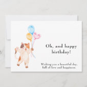 Carte d'anniversaire drôle et mignonne (Devant)