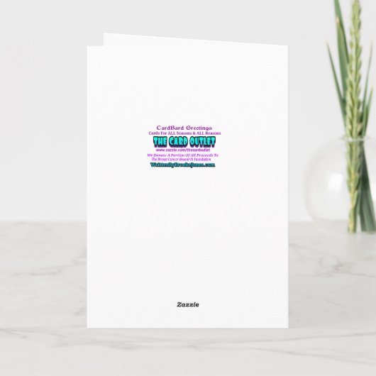 Carte d'anniversaire drôle et sucré (Dos)