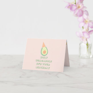 Carte d'anniversaire drôle mignonne Avocado
