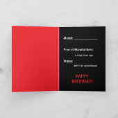 Carte d'anniversaire drôle Mode d'emploi (Intérieur)